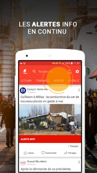تحميل Flash info - Actualités et Mét الأخبار والمجلات لنظام أندرويد لقطة شاشة 3