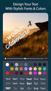 تحميل Add Fancy Text on Video مشغلات الفيديو والمحررين لنظام أندرويد لقطة شاشة 3