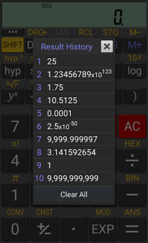 تحميل RealCalc Scientific Calculator عمل لنظام أندرويد لقطة شاشة 4