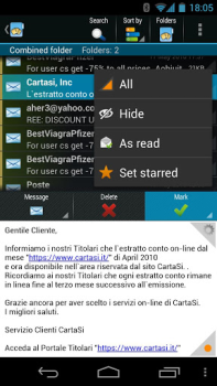 تحميل ProfiMail Go - email client الاتصالات لنظام أندرويد لقطة شاشة 6