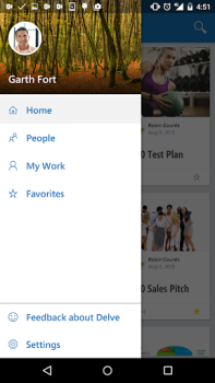 تحميل Office Delve عمل لنظام أندرويد لقطة شاشة 2