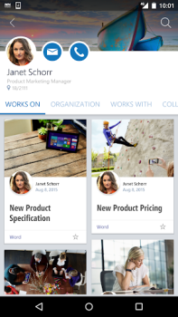 تحميل Office Delve عمل لنظام أندرويد لقطة شاشة 4