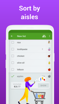 تحميل Listonic: Grocery List App المشتريات لنظام أندرويد لقطة شاشة 4