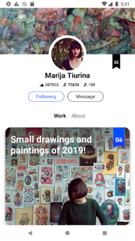 تحميل Behance - Creative Portfolios فن و تصميم لنظام أندرويد لقطة شاشة 3