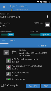 تحميل BiglyBT, Torrent Downloader أدوات لنظام أندرويد لقطة شاشة 4