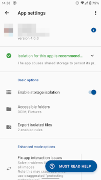 تحميل Storage Isolation أدوات لنظام أندرويد لقطة شاشة 3