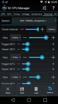 تحميل 3C CPU Manager (root) أدوات لنظام أندرويد لقطة شاشة 4