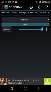 تحميل 3C CPU Manager (root) أدوات لنظام أندرويد لقطة شاشة 6