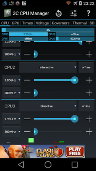تحميل 3C CPU Manager (root) أدوات لنظام أندرويد لقطة شاشة 7