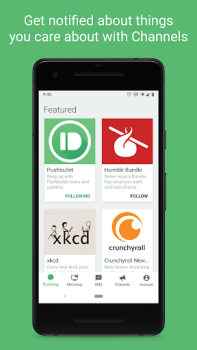 تحميل Pushbullet: SMS on PC and more أدوات لنظام أندرويد لقطة شاشة 5