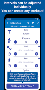 تحميل Tabata Timer: Interval Timer الصحة واللياقة البدنية لنظام أندرويد لقطة شاشة 6