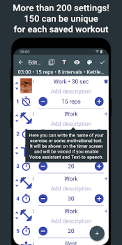تحميل Tabata Timer: Interval Timer الصحة واللياقة البدنية لنظام أندرويد لقطة شاشة 7