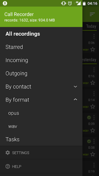 تحميل Call Recorder - SKVALEX أدوات لنظام أندرويد لقطة شاشة 2