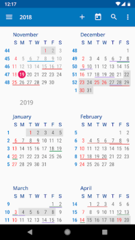 تحميل aCalendar - your calendar عمل لنظام أندرويد لقطة شاشة 5