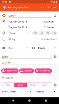 تحميل aCalendar - your calendar عمل لنظام أندرويد لقطة شاشة 6