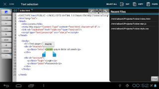 تحميل WebMaster's HTML Editor Lite أدوات لنظام أندرويد لقطة شاشة 3