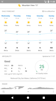 تحميل Weather Mate (Weather M8) طقس لنظام أندرويد لقطة شاشة 3