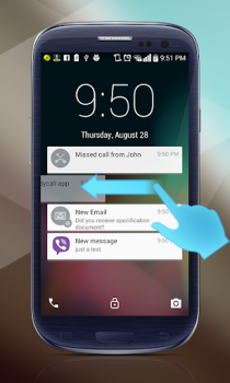 تحميل Lollipop Lockscreen Android L إضفاء الطابع الشخصي لنظام أندرويد لقطة شاشة 4