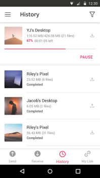 تحميل Send Anywhere (إرسال الملفات) عمل لنظام أندرويد لقطة شاشة 4