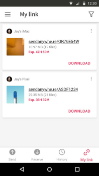 تحميل Send Anywhere (إرسال الملفات) عمل لنظام أندرويد لقطة شاشة 5