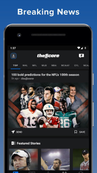 تحميل theScore: Sports News & Scores رياضة لنظام أندرويد لقطة شاشة 2