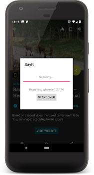 تحميل SayIt: اقرأ بالآذان أدوات لنظام أندرويد لقطة شاشة 3