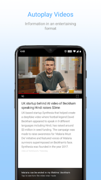 تحميل Inshorts - News in 60 words الأخبار والمجلات لنظام أندرويد لقطة شاشة 4