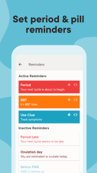 تحميل Clue Period Tracker & Calendar الصحة واللياقة البدنية لنظام أندرويد لقطة شاشة 7
