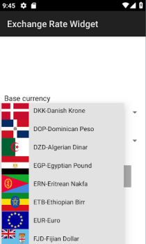 تحميل Exchange Rate Widget المالية لنظام أندرويد لقطة شاشة 3