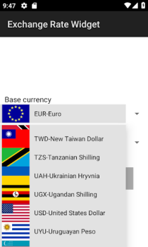 تحميل Exchange Rate Widget المالية لنظام أندرويد لقطة شاشة 4