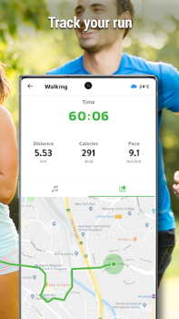 تحميل Step Counter - Pedometer & Map الصحة واللياقة البدنية لنظام أندرويد لقطة شاشة 2