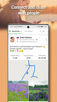 تحميل Step Counter - Pedometer & Map الصحة واللياقة البدنية لنظام أندرويد لقطة شاشة 3