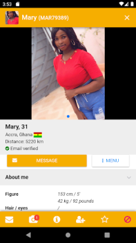 تحميل KissesOfAfrica Flirt التعارف لنظام أندرويد لقطة شاشة 4