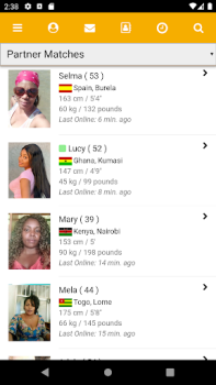 تحميل KissesOfAfrica Flirt التعارف لنظام أندرويد لقطة شاشة 7