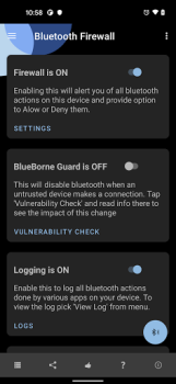 تحميل Bluetooth Firewall Trial أدوات لنظام أندرويد لقطة شاشة 2