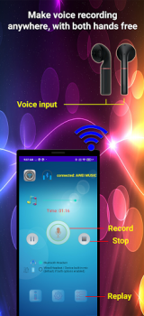 تحميل Earbuds Voice Recorder الموسيقى والصوت لنظام أندرويد لقطة شاشة 4