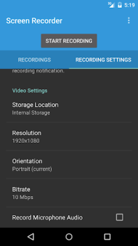 تحميل Riv Screen Recorder مشغلات الفيديو والمحررين لنظام أندرويد لقطة شاشة 4
