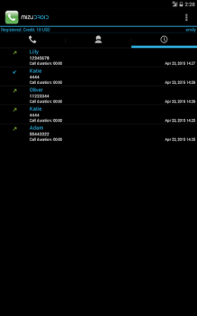 تحميل MizuDroid SIP VOIP Softphone الاتصالات لنظام أندرويد لقطة شاشة 4