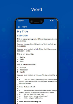 تحميل Docx Viewer عمل لنظام أندرويد لقطة شاشة 4
