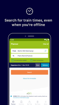 تحميل Eurail/Interrail Rail Planner الخرائط والملاحة لنظام أندرويد لقطة شاشة 3