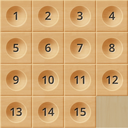 الشعار Sliding Puzzle: Wooden Classic