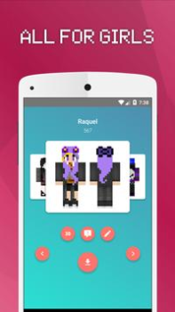 تحميل Girls Skins for Minecraft PE أدوات لنظام أندرويد لقطة شاشة 3