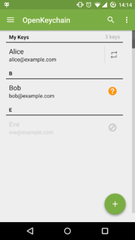 تحميل OpenKeychain: Easy PGP الاتصالات لنظام أندرويد لقطة شاشة 2