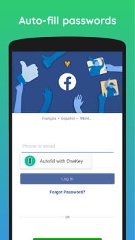 تحميل One Key: password manager عمل لنظام أندرويد لقطة شاشة 4