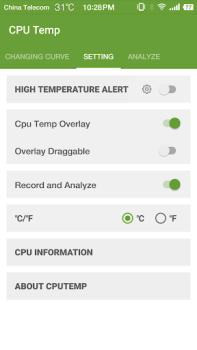 تحميل Cpu Temperature - Cpu, Memory, أدوات لنظام أندرويد لقطة شاشة 3