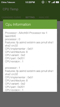 تحميل Cpu Temperature - Cpu, Memory, أدوات لنظام أندرويد لقطة شاشة 6