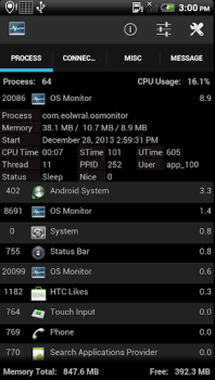 تحميل OS Monitor أدوات لنظام أندرويد لقطة شاشة 3