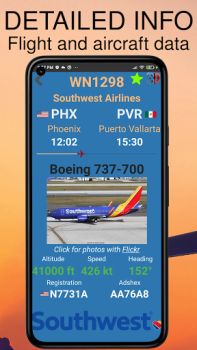 تحميل Air Traffic - flight tracker الخرائط والملاحة لنظام أندرويد لقطة شاشة 5