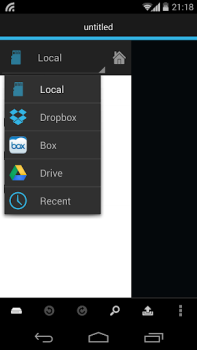 تحميل DroidEdit (free code editor) عمل لنظام أندرويد لقطة شاشة 2