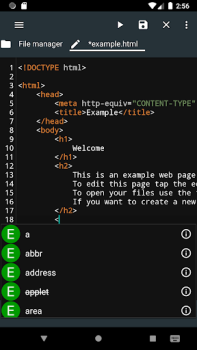 تحميل Html Editor أدوات لنظام أندرويد لقطة شاشة 2